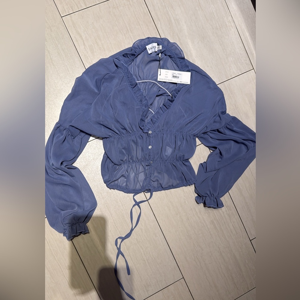 SNDYS lavender blouse